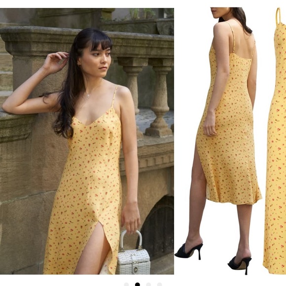 NWT Reformation Side Slip Midi Dress - Picture 2 of 3